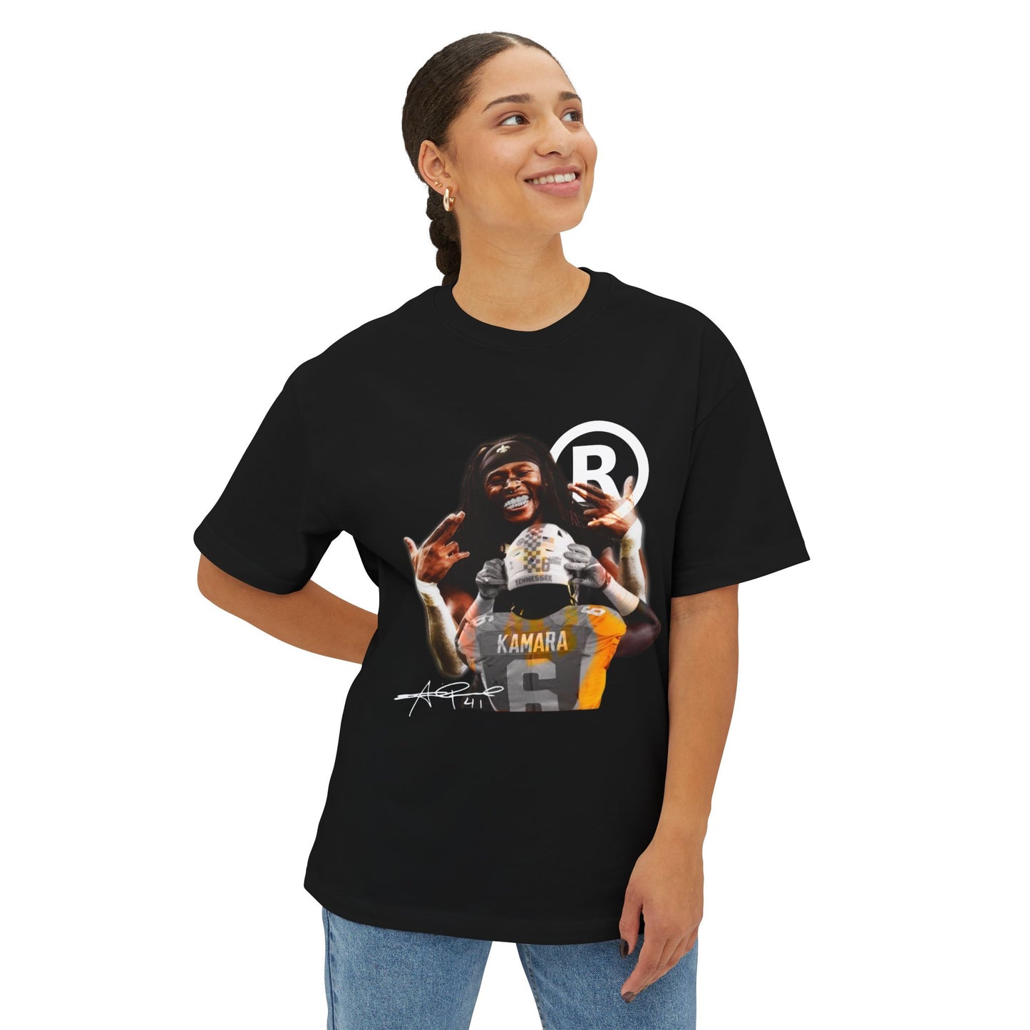 Premium “Alvin Kamara” Oversized Boxy Tee